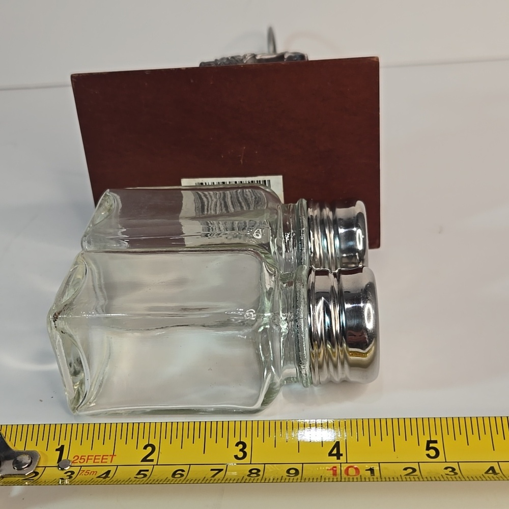 Silver Elk/Deer Salt and Pepper Shaker Set Lodge Hunting Cabin Core CabinCore - Picture 8 of 15